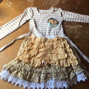 🧡Mustard Pie Dress🧡 sized 4t🧡perfect for fall!